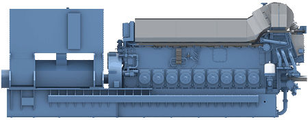 Motor de gas - C26:33 - Rolls Royce - de 4 cilindros / turbo / para grupo electrógeno