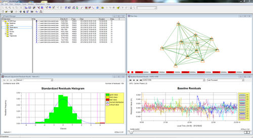 Software de postprocesamiento - EZSurv™ - PENTAX Precision - de posicionamiento / de colecta de datos / para red de estaciones permanentes GNSS