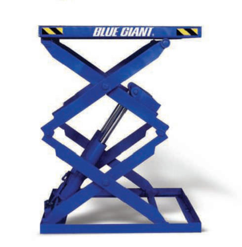 Mesa elevadora de doble tijera - Blue Giant - eléctrica / estacionaria
