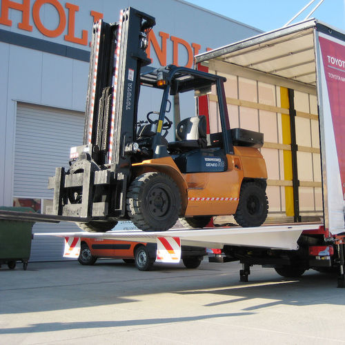Puerta elevadora estándar - DH-LSU.60 - Dhollandia - plegable / para camión / para transporte