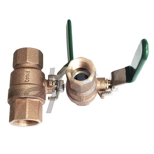 Válvula de bola - H15 series - Ningbo Yinzhou Plumbing Hardware Co., Ltd. - manual / para agua / recta