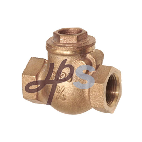 Válvula de retención de clapeta - H164 - Ningbo Yinzhou Plumbing Hardware Co., Ltd. - roscada / de bronce