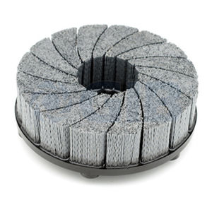 Cepillo de disco - DC150028SC180 - Huzhou Golden Industrial Brush Co., Ltd. - de acabado / de desbastado / de carburo de silicio