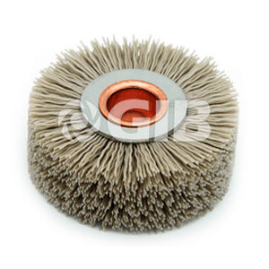 Cepillo de nailon - Huzhou Golden Industrial Brush Co., Ltd. - circular / de acabado / de limpieza