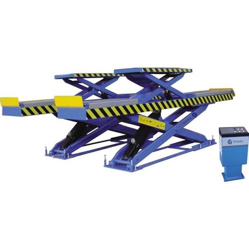 Puente elevador de tijera - G series - Guangdong Jingzhongjing Industrial Painting Equipments Co., Ltd. - 3,5 toneladas / hidráulico / para coche