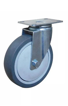 Ruedecilla giratoria - 310PS-125032B-52P - Taizhou Wanda Casters & Hardware Mfg. Co., Ltd. - con platino giratorio / de caucho / con rodamiento de bolas