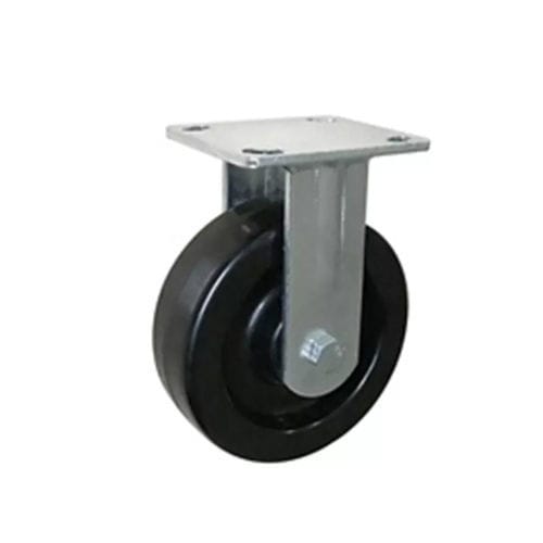Ruedecilla fija -  600PF-100050R-06 - Taizhou Wanda Casters & Hardware Mfg. Co., Ltd. - con platino giratorio / doble / de resina fenólica