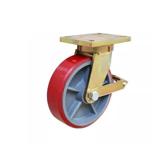 Ruedecilla giratoria - 1T/2T - Taizhou Wanda Casters & Hardware Mfg. Co., Ltd. - con platino giratorio / con freno / a medida