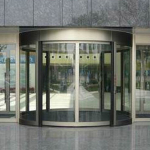 Puerta corredera circolara - Shen Zhen Hui Trade Industry Co., Ltd. - para exteriores / automática / motorizada