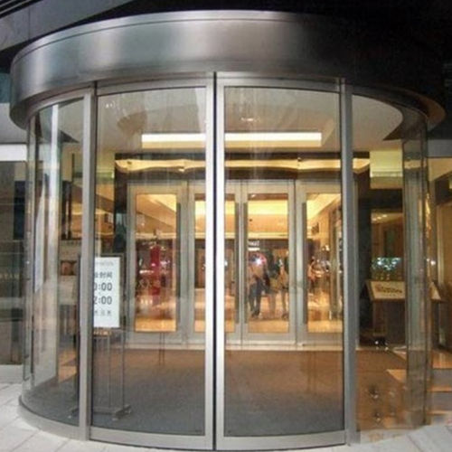 Puerta corredera circolara - Shen Zhen Hui Trade Industry Co., Ltd. - para exteriores / de seguridad / automática