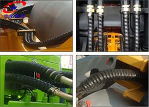 Funda de protección - Hebei Deyi Plastic Product Co., Ltd. - espiralada / para tubo hidráulico / de plástico