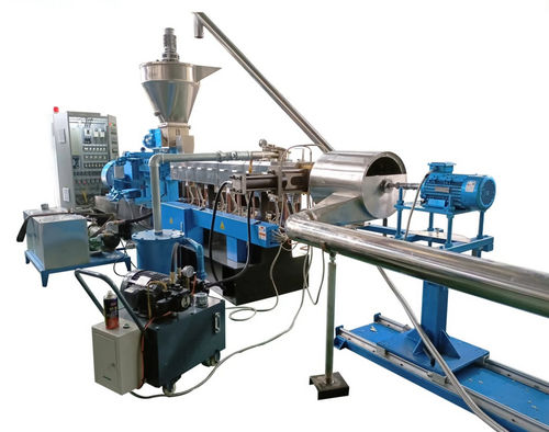 Extrusora de dos husillos - TSE-40 - Nanjing Haisi Extrusion Equipment Co., Ltd. - para peletización / para termoplásticos biodegradables