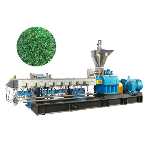 Granuladora de dos husillos - TSE-75 - Nanjing Haisi Extrusion Equipment Co., Ltd. - para polímeros / para la industria del plástico / compacta