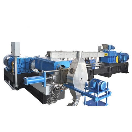Línea de extrusión multietapa - SP series - Nanjing Haisi Extrusion Equipment Co., Ltd. - para peletización / para termoplásticos / para granulados de plástico