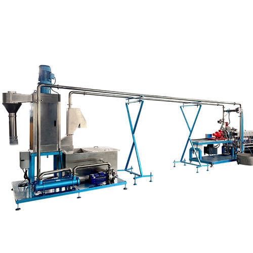 Granuladora con cabezal de anillo de agua - Nanjing Haisi Extrusion Equipment Co., Ltd. - con cabezal sumergido en agua / de hilos