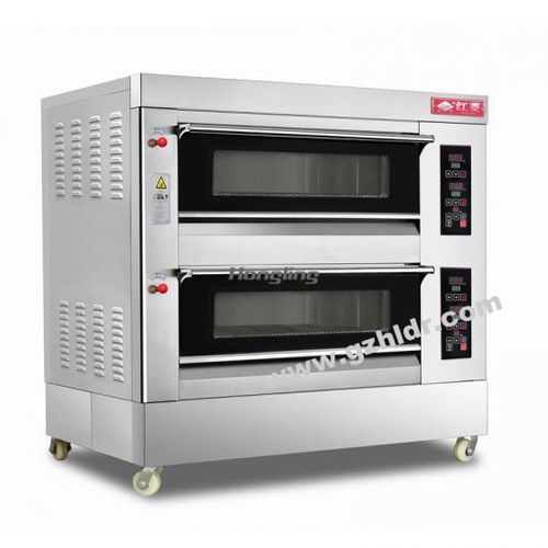 Horno para la industria agroalimentaria de pisos - XYF-2KA-NM - Guangzhou Hongling Electric Heating Equipment - con niveles / para pan / de calor