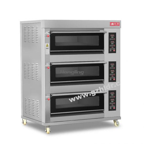 Horno para la industria agroalimentaria de pisos - XYF-3KA-NM - Guangzhou Hongling Electric Heating Equipment - con niveles / para pan / para pizzas