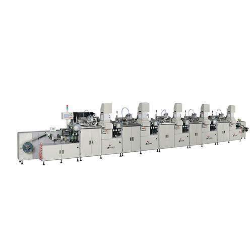 Máquina de serigrafia automática - YD-SPA/F300R-5C - Dongguan Yaodong Machinery Manufacturing Co., Ltd. - de 5 colores / para etiquetas / modular