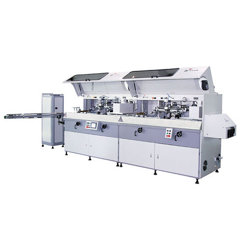 Máquina de serigrafia automática - YD-SPA102/2C - Dongguan Yaodong Machinery Manufacturing Co., Ltd. - de 2 colores / para botellas de plástico / con sistema de polimerización por UV