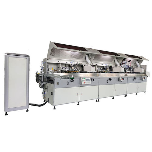 Máquina de serigrafia automática - Dongguan Yaodong Machinery Manufacturing Co., Ltd. - totalmente automática / de 3 colores / para botellas de plástico