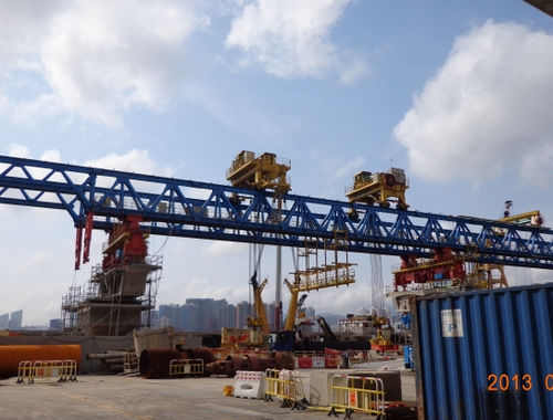 Pórtico de lanzamiento tramo por tramo - HL-KATTOR Industry Co., Ltd. - para obras de infraestructura