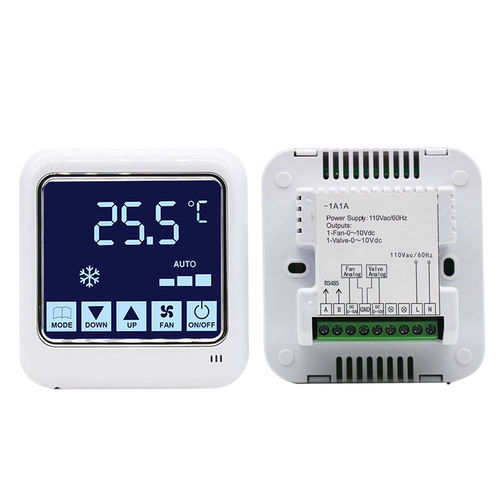 Termostato 240 V CA - HTW-61-D.A - Hotowell International Co., Limited - de ambiente / para el control de velocidad del ventilador / para ventiloconvectores