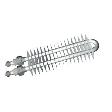 Elemento calefactor con aletas - 6024 series  - Vulcanic - de acero