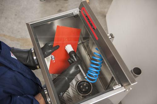 Máquina de lavado de disolvente - WM 500 P - COMEC ITALIA - de cepillo / manual / para imprenta
