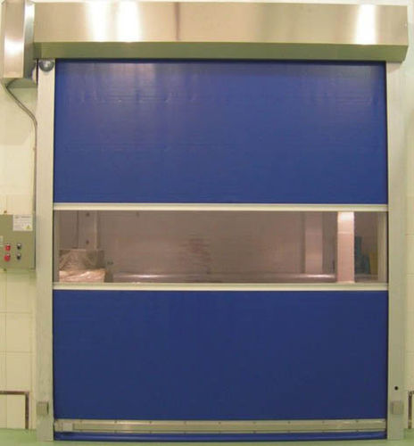 Puerta enrollable - G-Force Tech Development Co., Limited - de acero inoxidable / de PVC / industrial