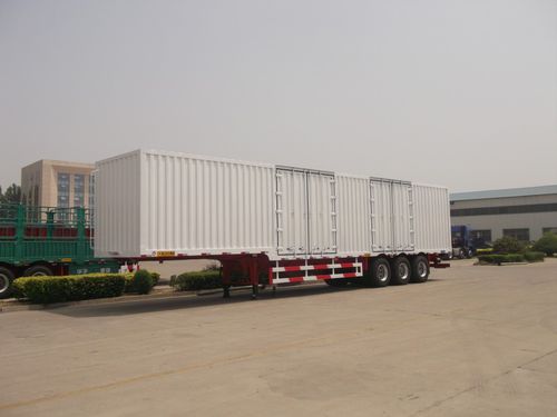 Semirremolque para contenedores - Shandong Liangshan Huayu Group Auto Manufactory Co., Ltd. - para mercancía / de 3 ejes / de 2 ejes