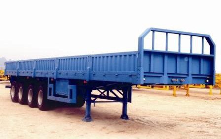 Semirremolque para contenedores - Shandong Liangshan Huayu Group Auto Manufactory Co., Ltd. - para mercancía / de 4 ejes / de acoplamiento