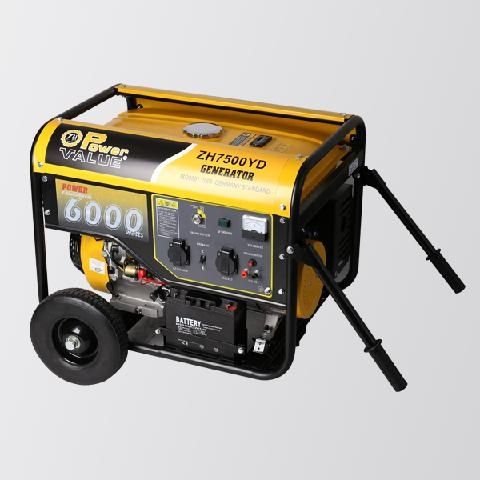 Grupo electrógeno con motor de gasolina - ZH7500YD - Taizhou Genour Power Machinery Co., Ltd. - monofásico / 50 Hz / enfriado por aire