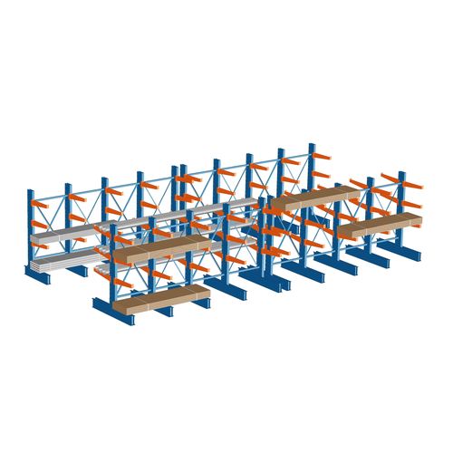 Sistema de estanterías cantilever - iRacking Company - para cargas pesadas / de metal / de plástico
