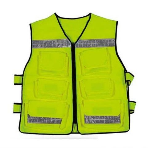 Chaleco de trabajo - SV-004 - Wuhan Jackwin Industrial Co., Ltd. - para la construcción / unisex / amarillo