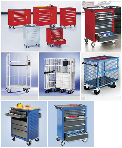 Carretilla puesto de trabajo - Guangdong Sunli Intelligent Logistics Equipment Co., Ltd. - de metal / con cajones / portaherramientas