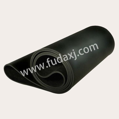 Cinta transportadora flexible - Zhejiang Fuda Rubber Co., Ltd. - continua / homogénea / negra