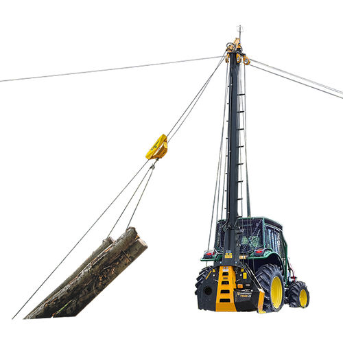 Aparejo para transporte por cable aéreo - Skyline COBRA - UNIFOREST D.O.O. - para descarga de madera en ascenso y descenso