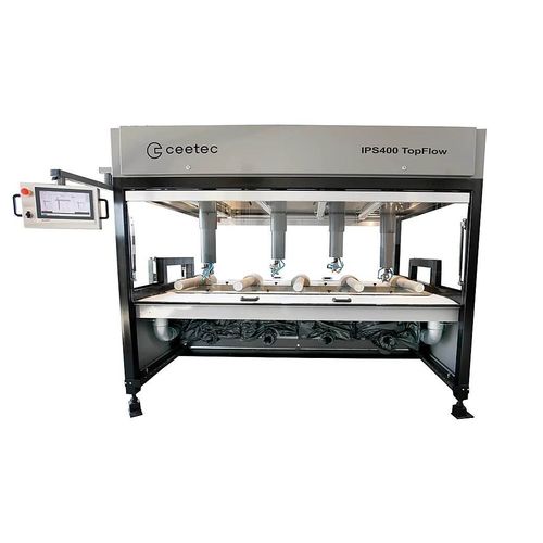 Cabina de pintura cerrada - IPS400 TopFlow - Ceetec A/S - para la industria de la madera / automática