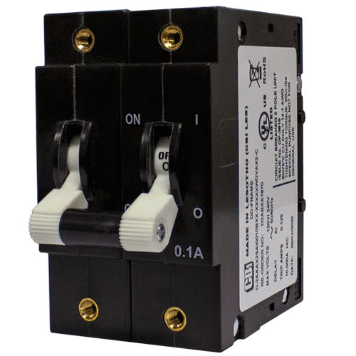 Disyuntor hidráulico-magnético - D2R series - CBI-electric: low voltage - AC / 2 polos / de rearme manual