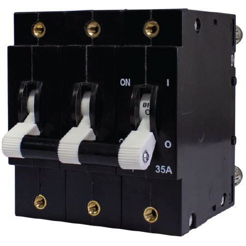 Disyuntor térmico - D2P series - CBI-electric: low voltage - AC / 3 polos / de rearme manual