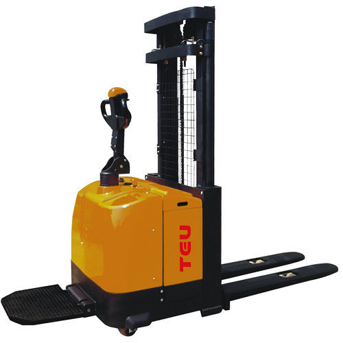 Apiladora eléctrica - TS GA series - Anhui TEU Forklift Truck Co., Ltd. - con plataforma para el operador / con operador a pie / de alta eficacia