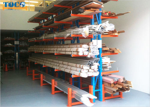 Sistema de estanterías cantilever - NANJING TOCO WAREHOUSE EQUIPMENT CO., LTD. - unilateral / doble cara / para carga alargada