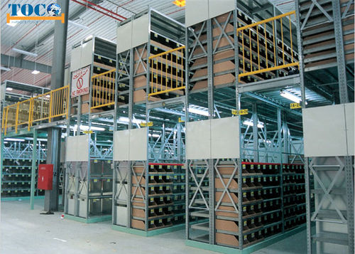 Entreplanta industrial con sistema de ordenación - NANJING TOCO WAREHOUSE EQUIPMENT CO., LTD. - para almacén
