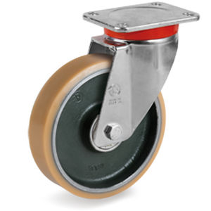 Ruedecilla giratoria - 63AC series - Tellure Rôta - con platino giratorio / industrial / para carro