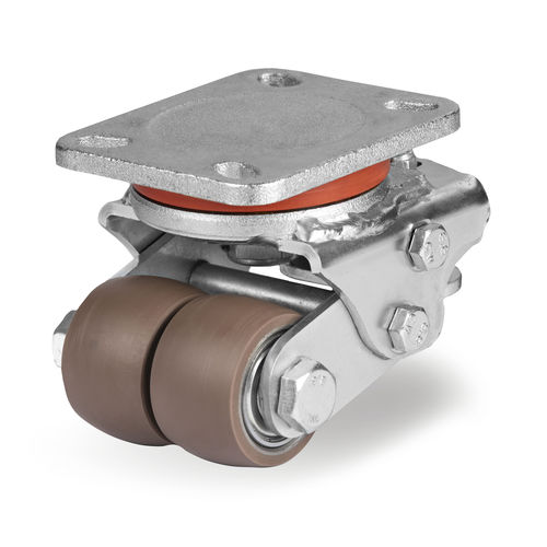 Rueda con aro - Compact Castors - Tellure Rôta - de metal / de poliuretano / de manipulación