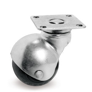 Ruedecilla giratoria - 33 series - Tellure Rôta - con platino giratorio / para mueble / de caucho