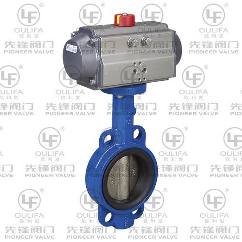 Válvula de mariposa - D671X - Wenzhou Pioneer Valve Co., Ltd. - neumática / de regulación de caudal / para aguas residuales