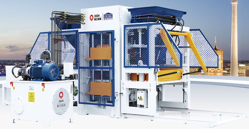 Máquina para fabricación de bloques de hormigón - QT10 - Quangong Machinery Co., Ltd. - estacionaria