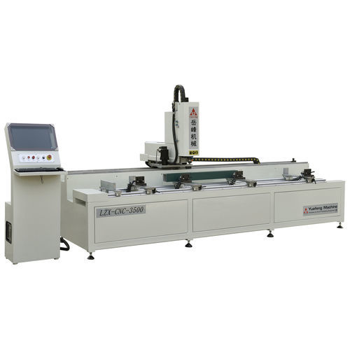 Taladradora-fresadora CNC - LZX-CNC-3500 - JINAN YUEFENG MACHINERY CO., LTD. - 3 ejes / para perfiles
