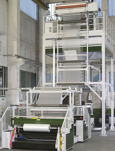 Línea de extrusión de película soplada - MONOSTRATO - MACCHI - para termoplásticos / para film alimentario